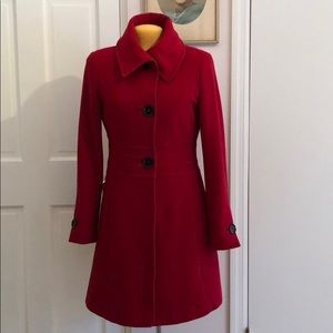 Beautiful Chequer Wool Coat